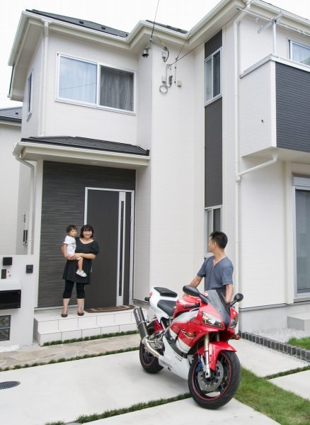 大型のバイクもラクラク置ける駐車場