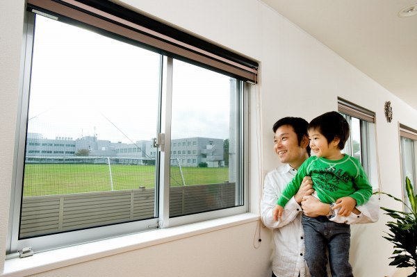 2階からの開放感ある眺望
