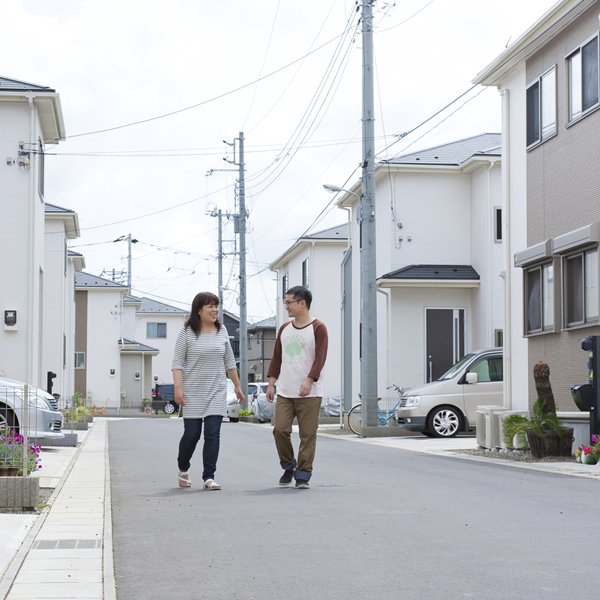 分譲地内の道路は気軽なお散歩も楽しめます。