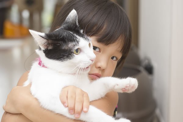 お子様とペットの猫ちゃん
