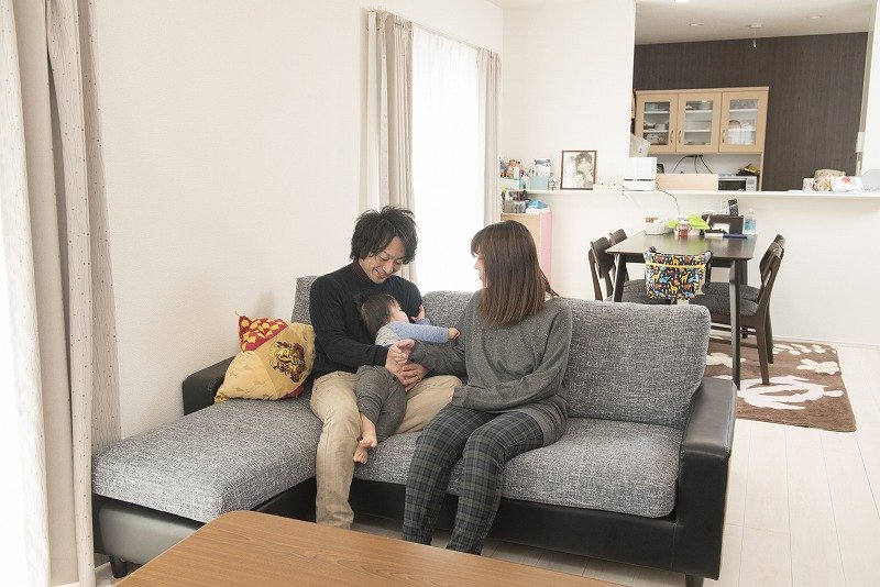 リビングが広いので、ご友人とも家族ぐるみのお付き合いができるようになったとか