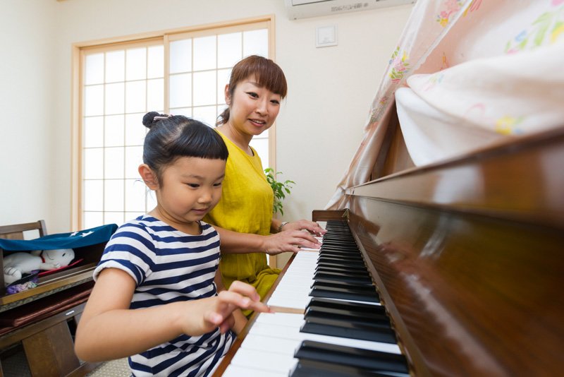 角地ということもあり、お隣を気にせずにピアノを弾くこともできます