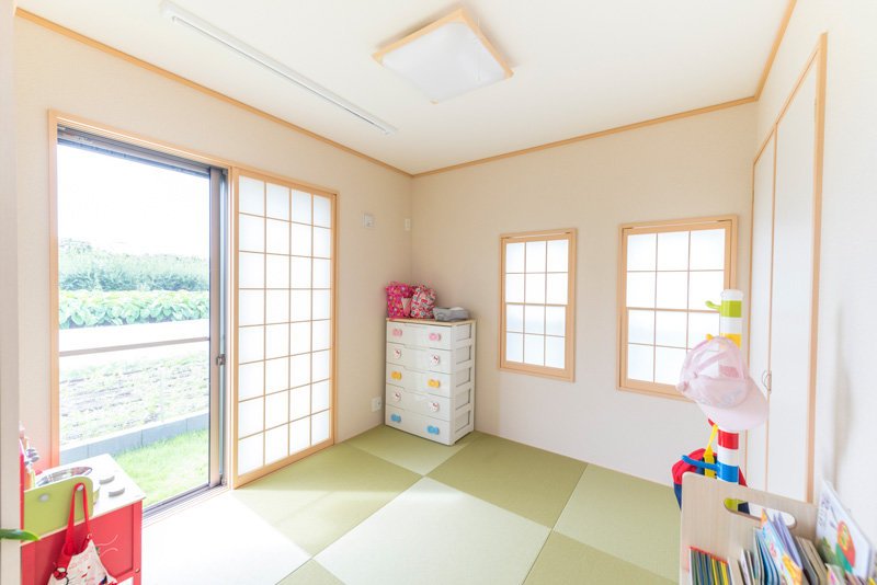 和室もモダンでスタイリッシュな雰囲気のある琉球畳(オプション)