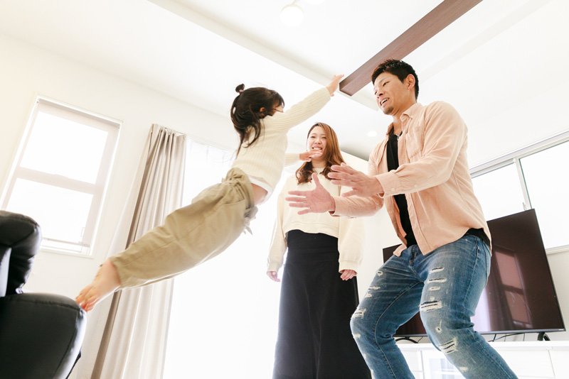 お子さまが走り回っても大丈夫!毎日元気いっぱいです!