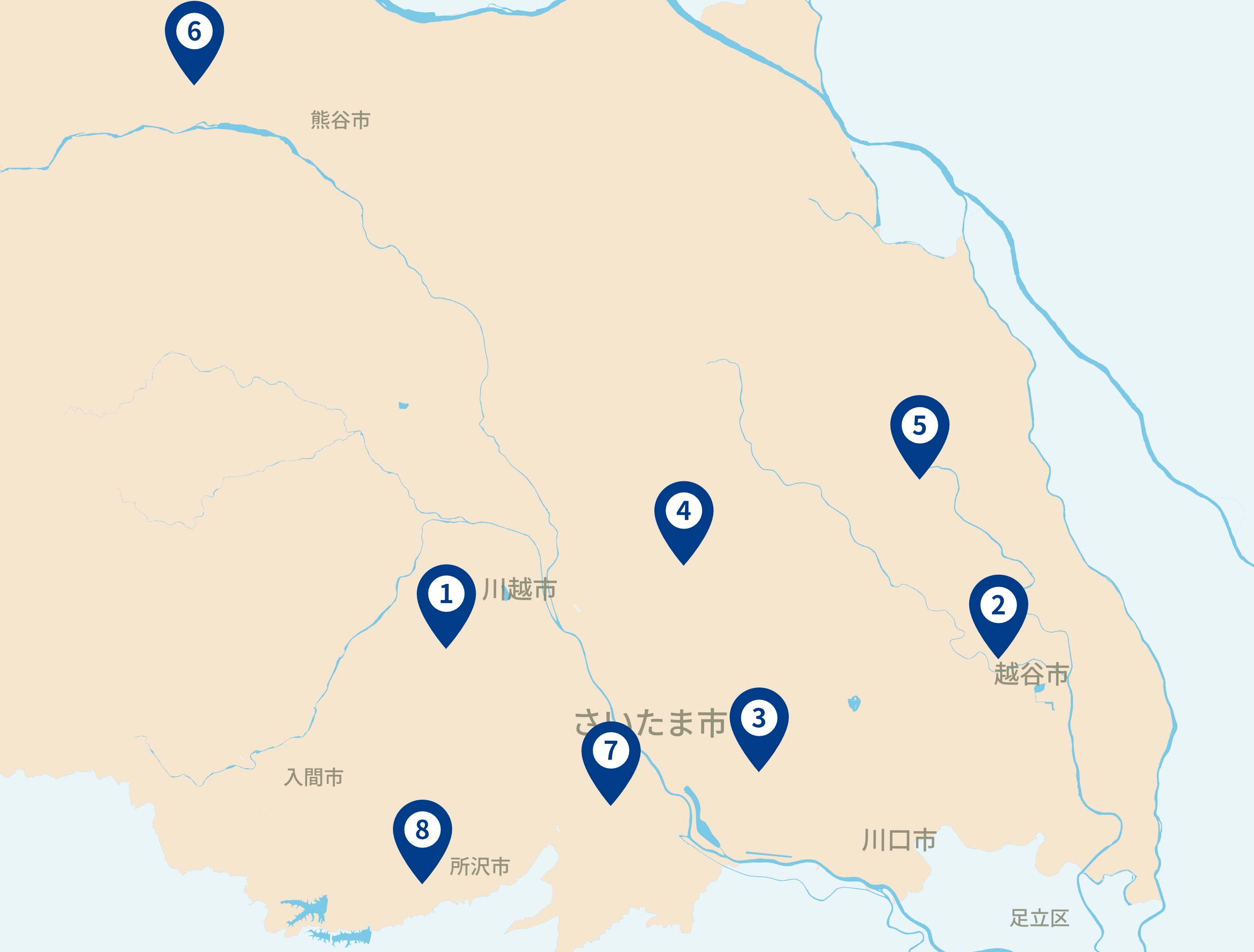 埼玉県の担当店舗
