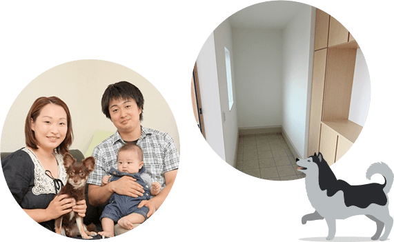 お庭も広々!ペットも伸び伸びと過ごせます!