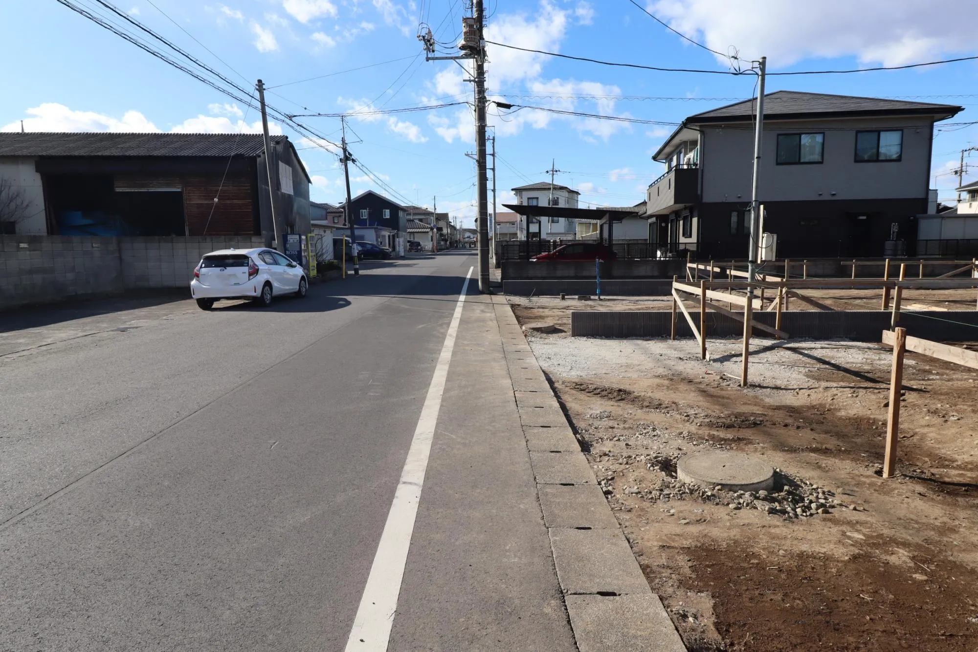 前面道路含む現地 造成後