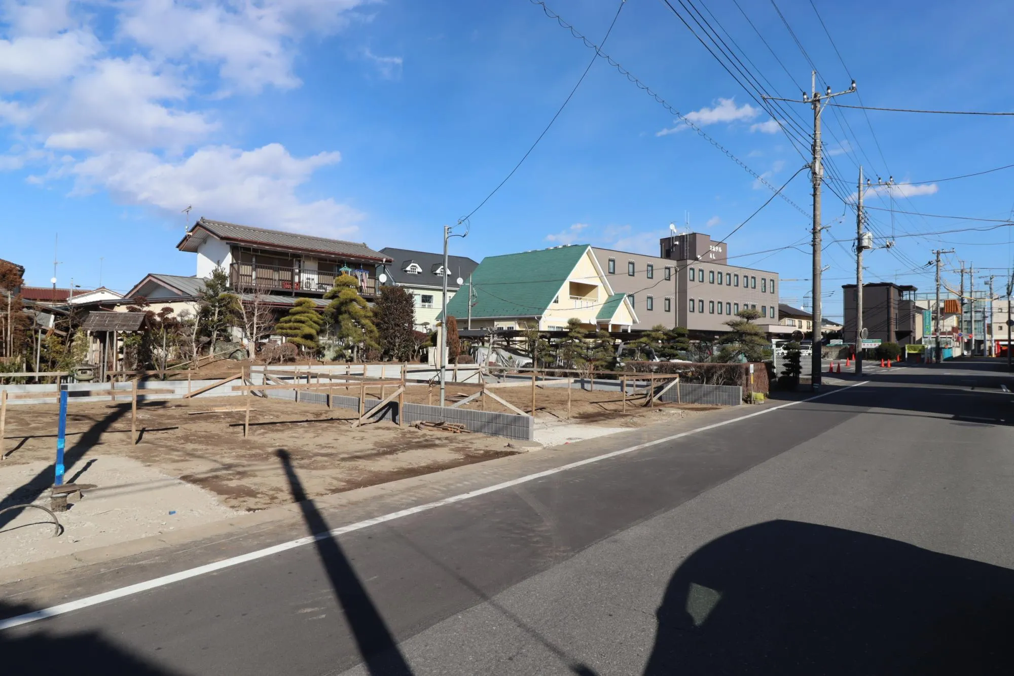 前面道路含む現地 造成後