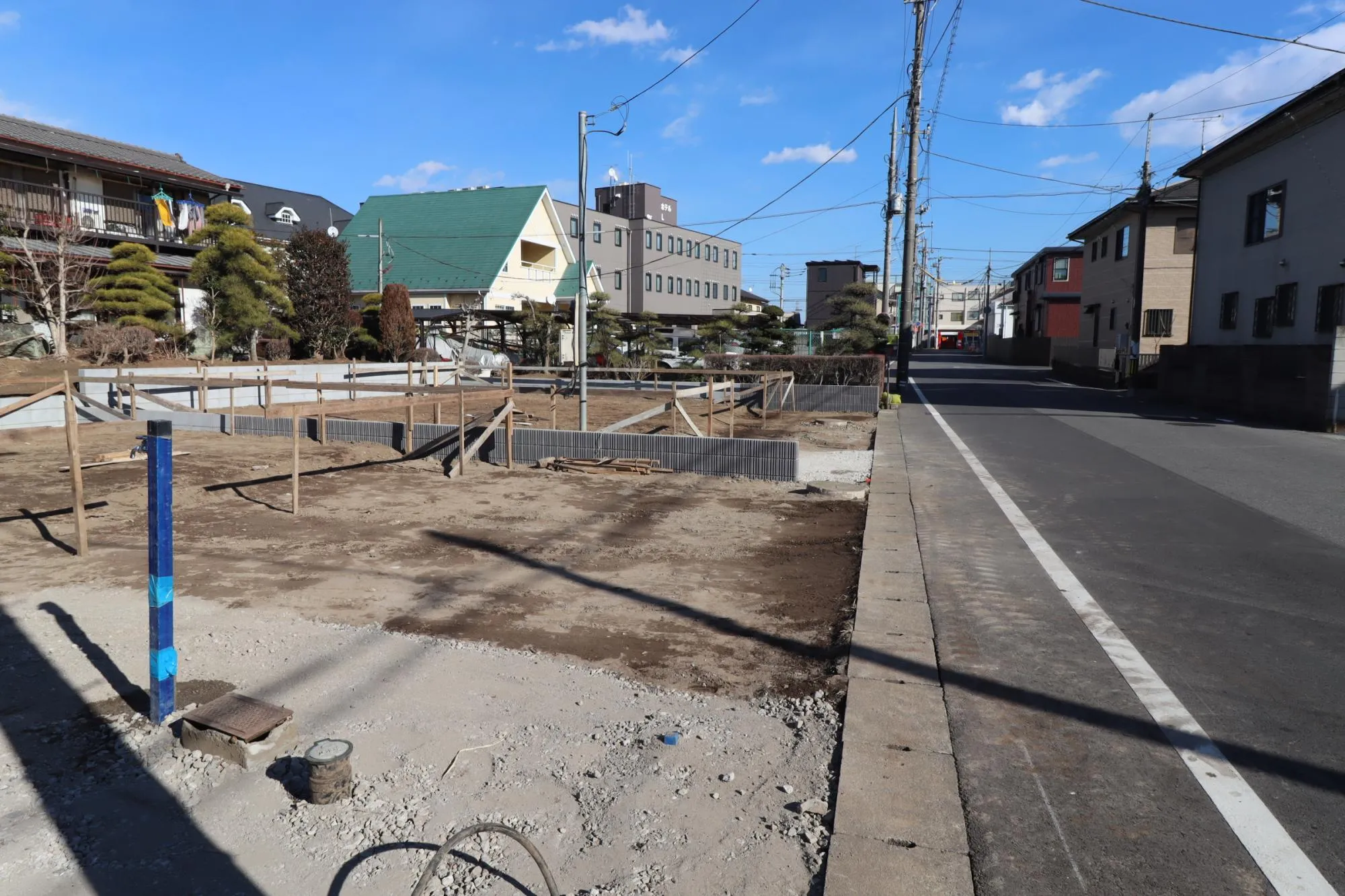前面道路含む現地 造成後