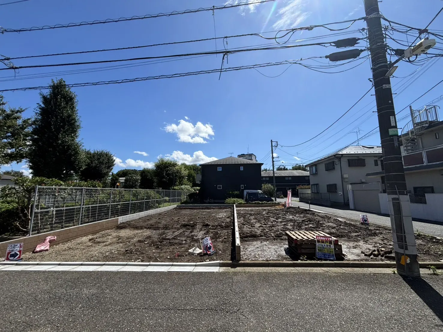 全棟敷地面積100㎡越えの新たな分譲地です。